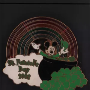 Disney St Patrick’s Patricks Day 2002 Mickey Leprechaun Rainbow Pin Le