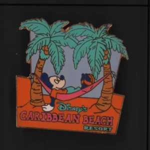 Disney Pin 2557 Disney's Caribbean Beach Resort Mickey Sleeping In A