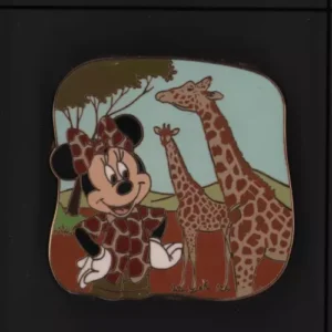 WDW Disney Animal Kingdom Theme Park Animals Mystery Pin MINNIE MOUSE + Giraffe