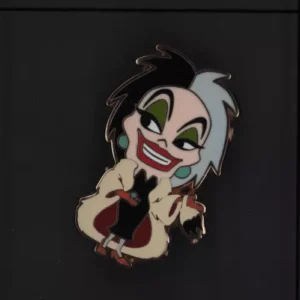 Cruella Deville Villain 101 Dalmatians Monogram Pink A La Mode Disney Pin