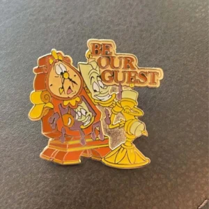 Disney Be Our Guest  lumiere and cogsworth Pin