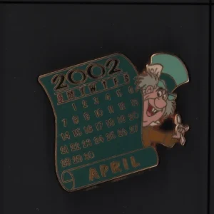 Disney Pin 12 Months Of Magic April Calendar Mad Hatter 2002