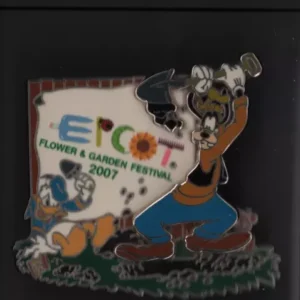 Disney Pin 2007 Epcot Flower & Garden Festival Passholder Ex Donald