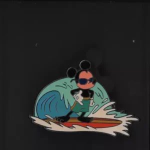 Disney Cool Characters - 4 Pin Starter  - Mickey Mouse Surfing Pin