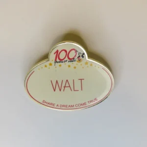 Disney WDW - Walt Nametag - 100 Years of Magic - Cast Pin