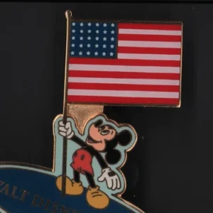 WDW 2002 Mickey Mouse With American Flag Trading Pin