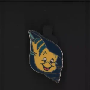 2009 Hidden Mickey Flounder in Conch in the Shell Disney Lapel Pin
