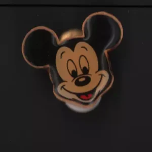 Mickey Mouse Face Head Ears Vintage Retro Epoxy Enamel Disney Pin