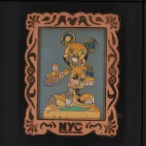 World Of Disney Store York City Mickey Mouse In Yellow Statue Framed