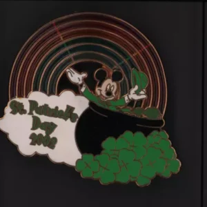 Disney St Patrick’s Patricks Day 2002 Mickey Leprechaun Rainbow Pin LE 3500