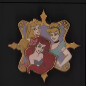 Disney Princess Group Aurora Ariel And Cinderella Pin