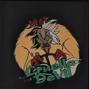 Rare Disney Pin Cruella Devil Dalmatians Countdown To The Millennium