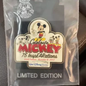 Disney LE MIckey 75 Anniversary  Pin
