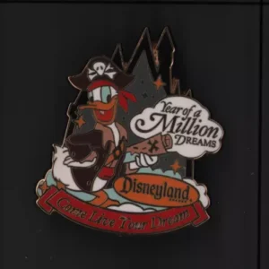 Disneyland "year Of A Million Dreams" Trading Pin Donald Duck Pirate