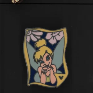 Disney Pin Wdw Cast Lanyard 4 Tinker Bell Yellow Frame