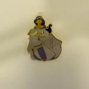 Disney Jasmine Aladdin Purple Glitter Dress Pin