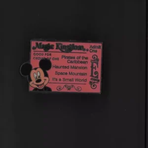 Wdw Disney 2006 Cast Lanyard 3 Magic Kingdom E-ticket Hidden Mickey