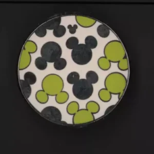 Mouse Icon Bright Watches Silver+green Hidden Mickey Cast Lanyard