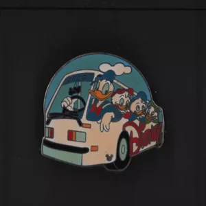 Disney Hidden Mickey Cast Lanyard  3 Donald Duck & Nephews Bus