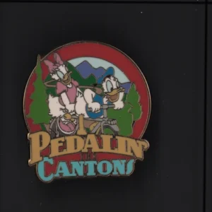 Adventures by Disney Pin Donald & Daisy Duck Alpine Magic Pedalin the Cantons