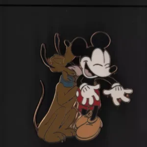 Mickey and Pluto - Laughing - Thank You Disney Pin 81535