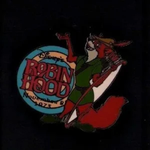 DISNEY ROBIN HOOD NOVEMBER 8 1973 TRADING PIN