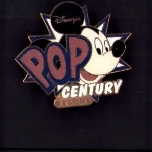 Disney WDW - Pop Century Resort - Mickey Mouse Logo Pin, 2004