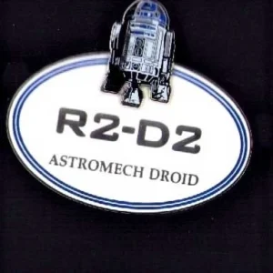 Disney Cast Exclusive Star Wars R2-D2 Droid Nametag Star Wars Pin