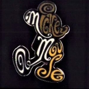 Disney Mickey Graffiti Name Pin