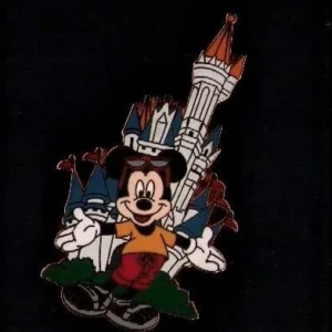 D20 PIN PINBACK BD DISNEY MICKEY MOUSE CASTLE ...
