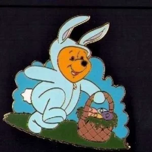 Disney Pin Easter Bunny Winnie the Pooh Rabbit Blue Costume ...
