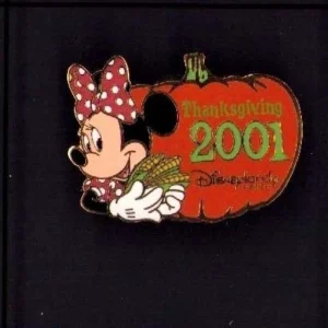 Disney DLR Minnie Mouse Cast Thanksgiving Day 2001 Pin M01