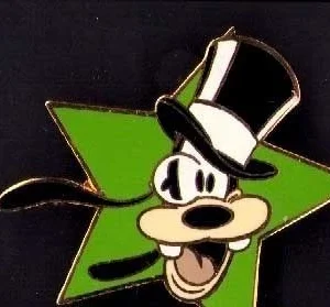 JDS Japan Goofy Formal Star Green Top Hat Disney Pin (A6)