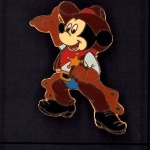 Disney Mickey Cowboy full body and has sheriffs badge pin/pins