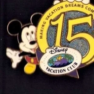 Disney DVC Logo Mickey 15 Anniversary Pin