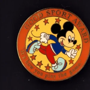 VTG WDW GOOD SPORT AWARD MICKEY MOUSE PIN 6548