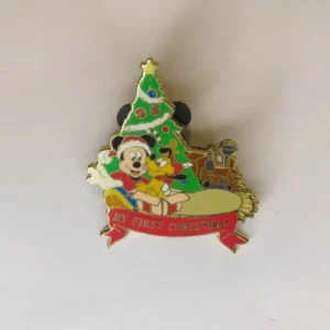 Disney   Mickey & Pluto My First Christmas Pin