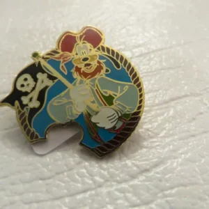Disney Goofy Pirate Flag Skeleton Puzzle Piece Game Pin