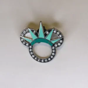Disney Jeweled Minnie Liberty Crown Pin