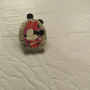 Disney Hidden Mickey Silver Mirror  Minnie Mouse  Pin