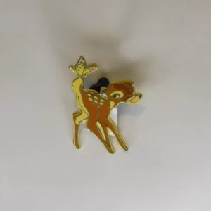 Disney Bambi Looking at Butterfly on Tail Pin